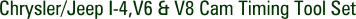 Chrysler/Jeep I-4,V6 & V8 Cam Timing Tool Set